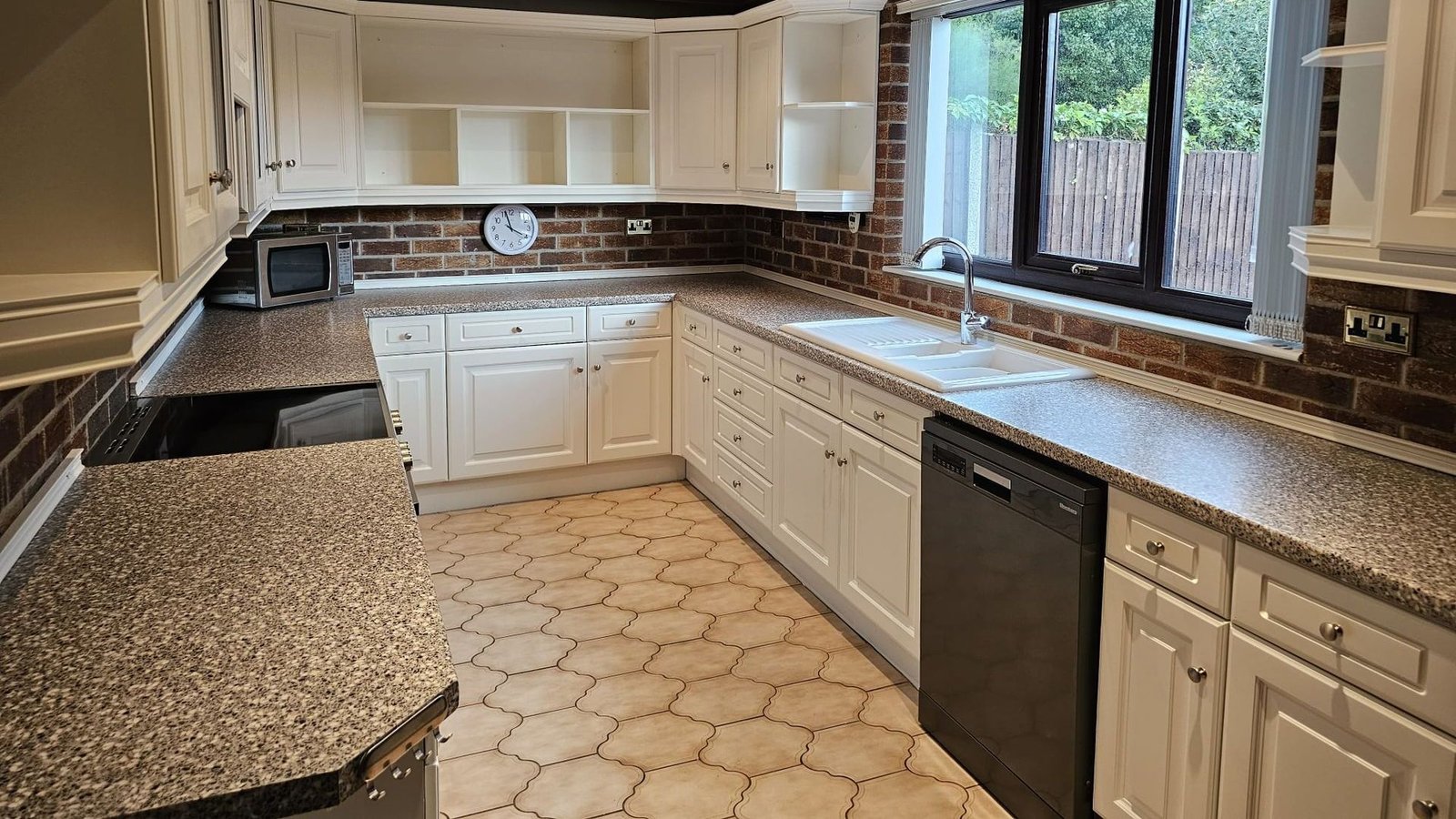 Kitchen Cabinet Spraying after